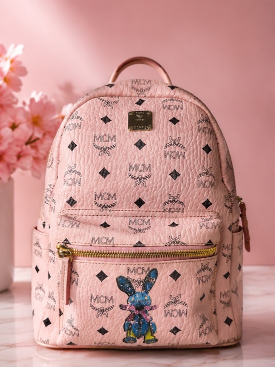 MCM Handbags - MCM X-Mini Stark Backpack in Pink Visetos – Rare Rabbit Edition